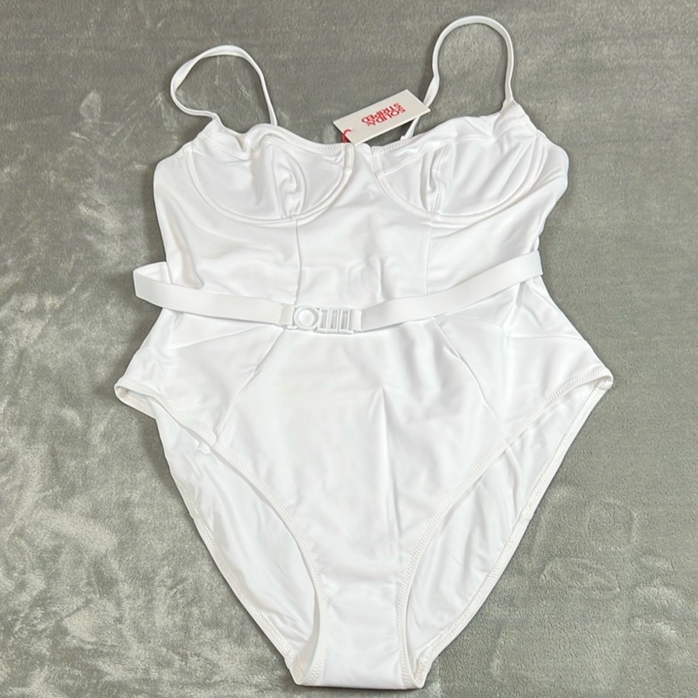 solid & striped the spencer cream swiming one piece orderA1 - Picture 5 of 8